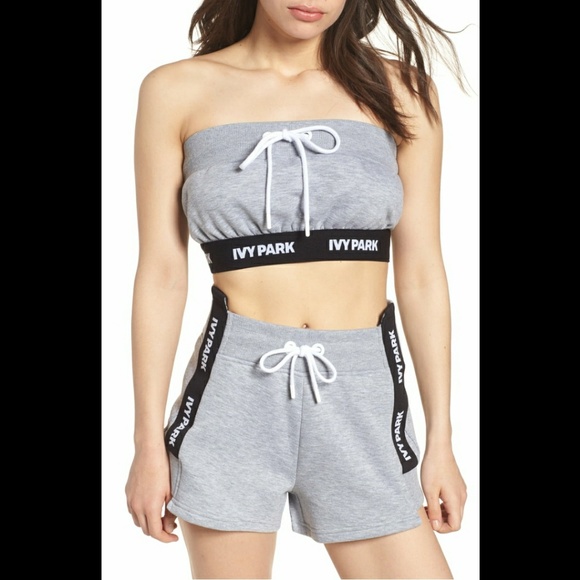 IVY PARK Tops - Ivy Park Beyonce Reconstructed Tube Top Grey Marl